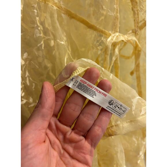 Anthropologie Sheet Organza Floral Maxi Dress - Picture 6 of 7